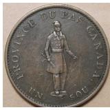 Canada LC-8A2 Habitant Bank of Montreal 1837 Half