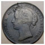 Canada NS-6A2 Victoria Britannia 1856 One Penny To