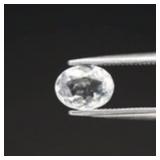 0.64ct VS Oval Natural Very Light Blue Aquamarine