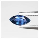0.35ct 6x2.8mm VS Marquise Natural Blue Sapphire -