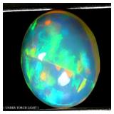 Oval AAA Floral Flash Play Of Color Crystal Fire O