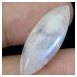 Marquise Natural White With Fire Blue Luster Moons