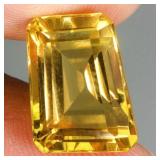 Fancy Cut Natural Unheated Top Rich Yellow Citrine