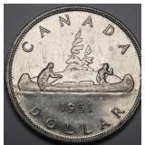 Canada Silver Dollar 1951