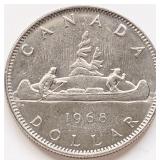 Canada 1968 Elizabeth II ONE DOLLAR coin