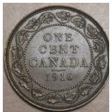 Canada Large Cent 1916