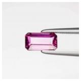 1.26ct 7.5x4.3mm Octagon Natural Purplish Pink Rho
