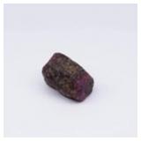 18.03ct 13.8x11mm Rough Natural Deep Purplish Red