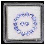 Mandala Round Cut Natural Violet Blue Tanzanite 16