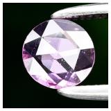 0.26ct 5mm VS Round Rose-Cut Natural Pink Sapphire
