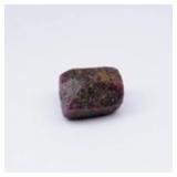 20.79ct 14x11.5mm Rough Natural Deep Purplish Red