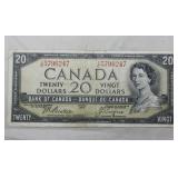 Canada 1954 $20 Banknote BC-41a Beattie Coyne