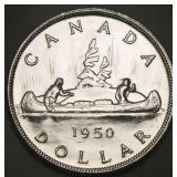 Canada Silver Dollar 1950 SWL