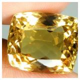 Antique Cut Natural Unheated Yellow Citrine Brazil