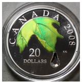 Canada 20 Dollars 2008 Crystal Raindrop