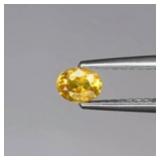 0.35ct 4.5x3.5mm VS Oval Yellow Sapphire - Thailan