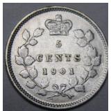 Canada 5 Cents 1901