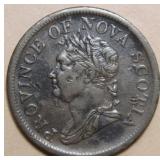Canada NS-2B1 George lV 1832 Penny Token Br870