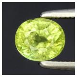 0.59ct 5.2x4.5mm Oval Natural Green Tourmaline - U