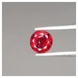 1.98ct 6.7mm Round Natural Reddish Orange Spessart