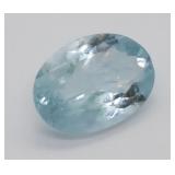 3.25ct Oval Cut Aquamarine