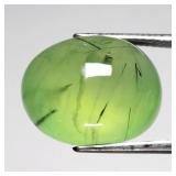 19.96ct Oval Cabochon Natural Green Prehnite with