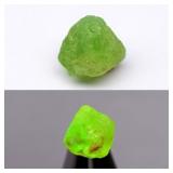 7.33ct 10.5x9.5mm Rough Natural Green Grossular Ga