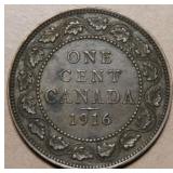 Canada Large Cent 1916