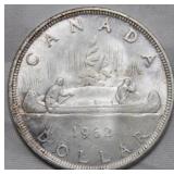 Canada Silver Dollar 1962