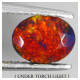 Oval Cut Natural AAA Floral Flash Play Of Color Bl