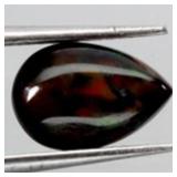Pear Cabochon Natural Floral Flash Play Of Color B