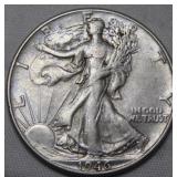USA Liberty Walking 1946 Half Dollar