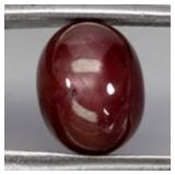 Oval Cab Natural Red Ruby Mozambique 6.04ct 9x7mm