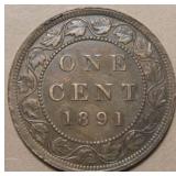 Canada Large Cent 1891 LDLL Obv3