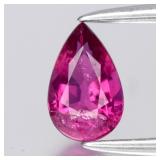 0.34ct Pear Natural Purplish Pink Rubellite Tourma