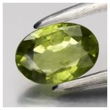 0.56ct 6.2x4.3mm Oval Natural Green Sapphire - Hea