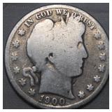 USA Barber 1900 Half Dollar