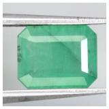 Emerald Cut Natural Unheated Top Rich Green Emeral