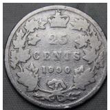 Canada 25 Cent 1900