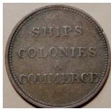 Canada PE-10-42 Ships Colonies & Commerce Token  B