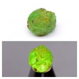 7.08ct 10.8x9.7mm Rough Natural Green Grossular Ga