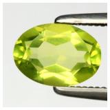 0.75ct 7x5mm VS Oval Natural Green Peridot - Untre