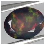Oval Cut Natural AAA Floral Flash Play Of Color Bl