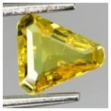 Trilliant Cut Natural Top Rich Yellow Sapphire Aus