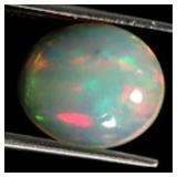 Oval AAA Floral Flash Play Of Color Crystal Fire O