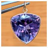 10K Gold 1.3g Amethyst 5.5ct Pendant