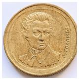 Greece 1990, 20 DRACHMES coin 24.4mm bronze