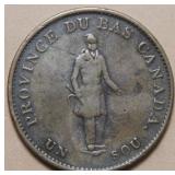 Canada LC-8A1 City Bank Half Penny Token 1837  Br5