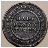 Canada NS-21A1 1813 Trade & Navigation 1/2 Penny T