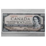 Canada $100 Banknote 1954 BC-43a Beattie Coyne Unc